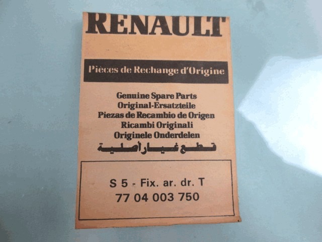 TURSCHEIBE FEST RECHTS OEM N. 7704003750 GEBRAUCHTTEIL RENAULT 5 SUPERCINQUE (1984 - 1996)BENZINA HUBRAUM 11 JAHR. 1984