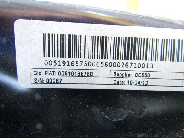 HINTERACHSTRAGER OEM N. 00519165750 GEBRAUCHTTEIL FIAT PANDA 319 (DAL 2011) DIESEL HUBRAUM 13 JAHR. 2013