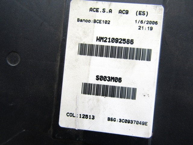 KIT ACCENSIONE AVVIAMENTO OEM N. 17900 KIT ACCENSIONE AVVIAMENTO GEBRAUCHTTEIL SEAT ALTEA 5P1 (2004 - 02/2009)BENZINA HUBRAUM 16 JAHR. 2006