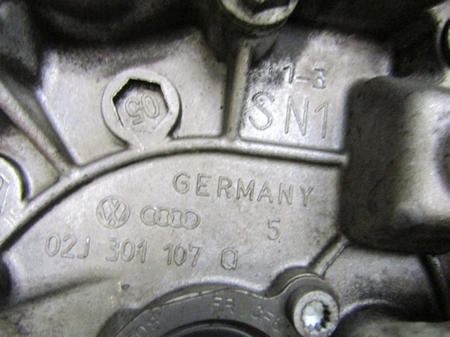 SCHALTGETRIEBE OEM N. 02J301107Q 02R300041GX GEBRAUCHTTEIL SEAT IBIZA MK4 BER/SW (2008 - 2012)DIESEL HUBRAUM 14 JAHR. 2009