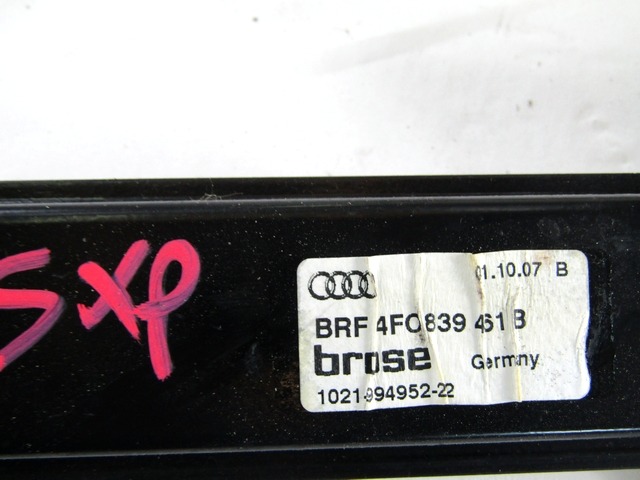 FENSTERMECHANISMUS HINTEN OEM N. 4F0839461B GEBRAUCHTTEIL AUDI A6 C6 4F2 4FH 4F5 BER/SW/ALLROAD (07/2004 - 10/2008) DIESEL HUBRAUM 30 JAHR. 2007