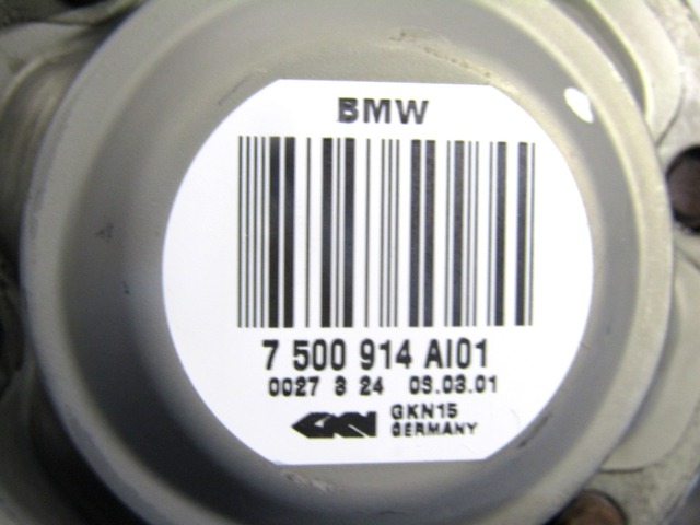 AUSTAUSCH ABTRIEBSWELLE LINKS HINTEN OEM N. 7500914 GEBRAUCHTTEIL BMW SERIE X5 E53 (1999 - 2003)BENZINA HUBRAUM 30 JAHR. 2001