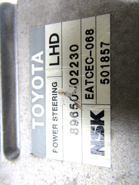 ELEKTRISCHE SERVOLENKUNG OEM N. 89650-02230 GEBRAUCHTTEIL TOYOTA COROLLA E120/E130 (2000 - 2006) DIESEL HUBRAUM 20 JAHR. 2006