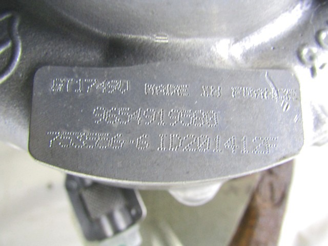 TURBOLADER OEM N. 9654919580 GEBRAUCHTTEIL CITROEN C5 MK1 /BREAK (2000 - 2007) DIESEL HUBRAUM 20 JAHR. 2007