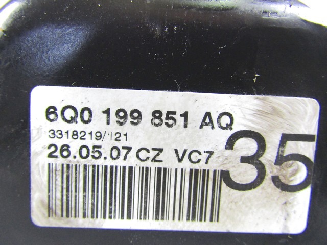 MOTORTRAGER - MOTOR-UNTERSTUTZUNG OEM N. 6Q0199851AQ GEBRAUCHTTEIL VOLKSWAGEN POLO (2005 - 10/2009) DIESEL HUBRAUM 14 JAHR. 2007