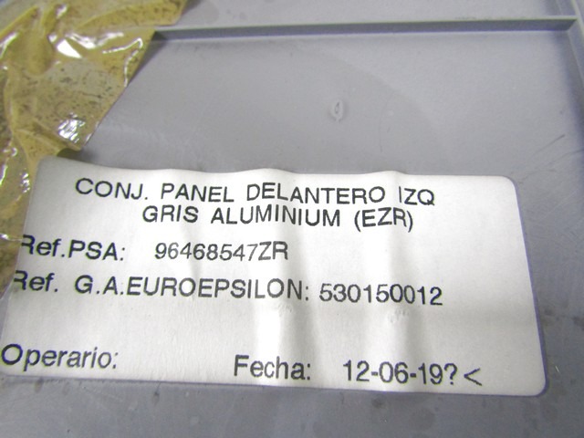 FRONTTURVERKLEIDUNG OEM N. 17277 PANNELLO INTERNO PORTA ANTERIORE GEBRAUCHTTEIL CITROEN C3 / PLURIEL (2002 - 09/2005) BENZINA HUBRAUM 14 JAHR. 2003