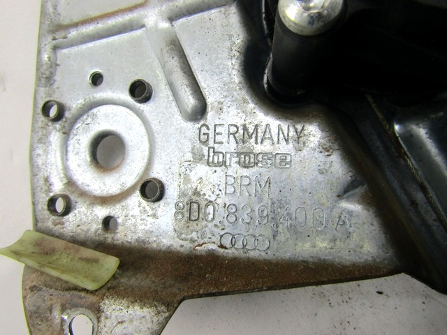 TURFENSTERMECHANISMUS HINTEN OEM N. 8D0959802E GEBRAUCHTTEIL AUDI A4 B5 BER/SW (1994 - 12/2000) DIESEL HUBRAUM 19 JAHR. 2000