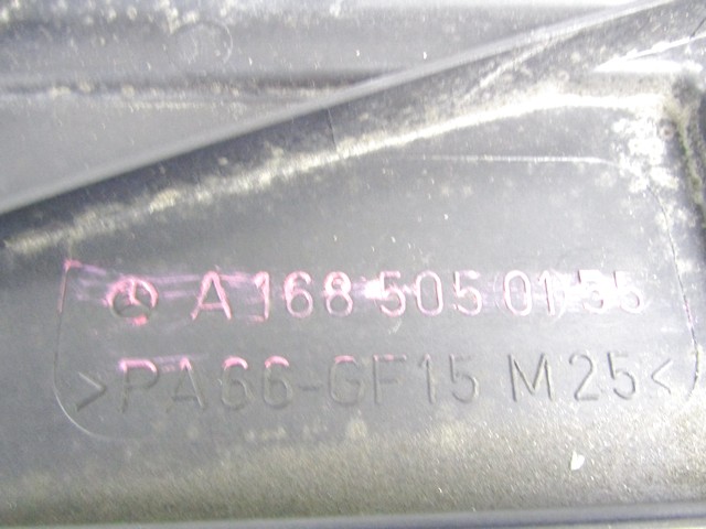 LUFTERZARGE MIT LUFTER OEM N. A1685050155 GEBRAUCHTTEIL MERCEDES CLASSE A W168 V168 RESTYLING (2001 - 2005) BENZINA HUBRAUM 14 JAHR. 2002