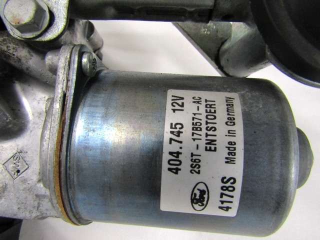 WINDSCHUTZSCHEIBEN-WISCHERMOTOR OEM N. 2S6T-17B571-AC GEBRAUCHTTEIL FORD FIESTA JH JD MK5 R (01/2006 - 2008) BENZINA HUBRAUM 12 JAHR. 2008