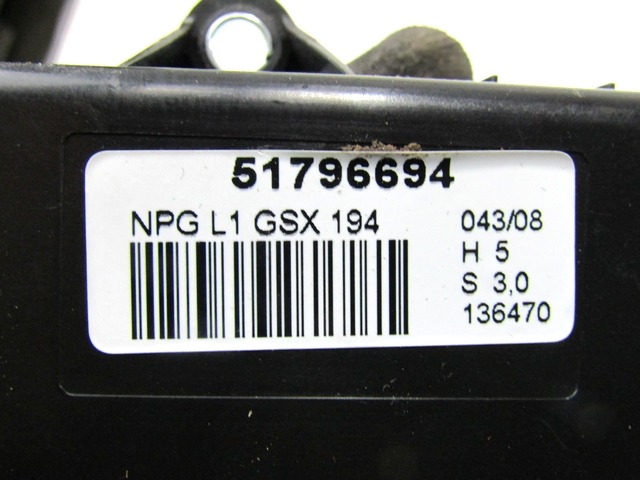 STEUERUNG DER TUR OEM N. 51796694 GEBRAUCHTTEIL FIAT CROMA (11-2007 - 2010) DIESEL HUBRAUM 19 JAHR. 2008