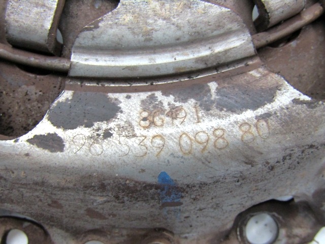 KUPPLUNG OEM N. 9653909880 GEBRAUCHTTEIL PEUGEOT 207 / 207 CC WA WC WK (2006 - 05/2009) BENZINA HUBRAUM 16 JAHR. 2008