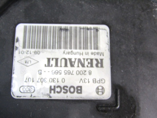 LUFTERZARGE MIT LUFTER OEM N. 8200765566 GEBRAUCHTTEIL DACIA SANDERO MK1 (2008 - 2012) BENZINA/GPL HUBRAUM 14 JAHR. 2010