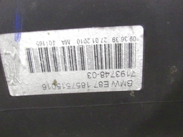 FRONTSCHURZEN/SCHLO?TRAGER OEM N. 7193748 GEBRAUCHTTEIL BMW SERIE 1 BER/COUPE/CABRIO E81/E82/E87/E88 LCI RESTYLING (2007 - 2013) DIESEL HUBRAUM 20 JAHR. 2010