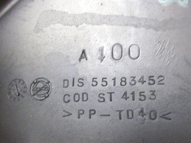 MOTORABDECKUNG OEM N. 55183452 GEBRAUCHTTEIL FIAT 500 CINQUECENTO (2007 - 2015) BENZINA HUBRAUM 12 JAHR. 2009