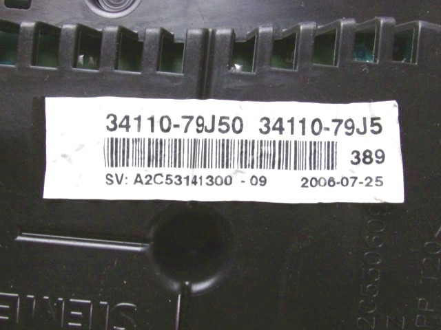 KOMBIINSTRUMENT TACHO / INSTRUMENTENKOMBINATION OEM N. 34110-79J50 GEBRAUCHTTEIL FIAT SEDICI (2006 - 4/2009) DIESEL HUBRAUM 19 JAHR. 2007