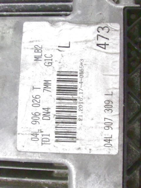 KIT ACCENSIONE AVVIAMENTO OEM N. 117091 KIT ACCENSIONE AVVIAMENTO GEBRAUCHTTEIL AUDI A4 B9 BER/SW (DAL 2015)DIESEL HUBRAUM 20 JAHR. 2016