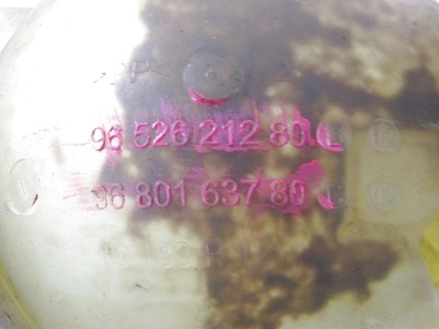 AUSGLEICHSBEHALTER  OEM N. 9652621280 GEBRAUCHTTEIL CITROEN C3 / PLURIEL (09/2005 - 11/2010) BENZINA HUBRAUM 11 JAHR. 2007