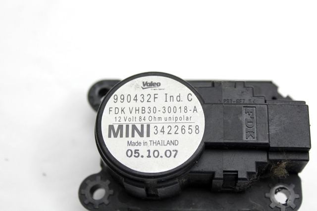 SATZ KLEINTEILE/STELLHEBEL KLIMAGERAT OEM N. 3422658 GEBRAUCHTTEIL MINI COOPER / ONE R56 (2007 - 2013) DIESEL HUBRAUM 16 JAHR. 2008