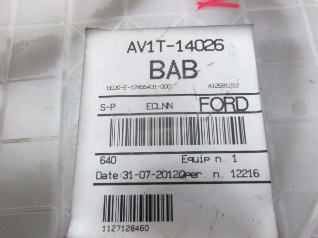 KABELBAUM MOTOR OEM N. AV1T-14026-BAB GEBRAUCHTTEIL FORD BMAX (DAL 2012)DIESEL HUBRAUM 16 JAHR. 2013