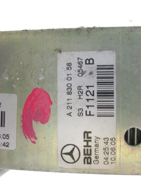 VERDAMPFER OEM N. A2118300158 GEBRAUCHTTEIL MERCEDES CLASSE E W211 BER/SW (03/2002 - 05/2006) DIESEL HUBRAUM 22 JAHR. 2005