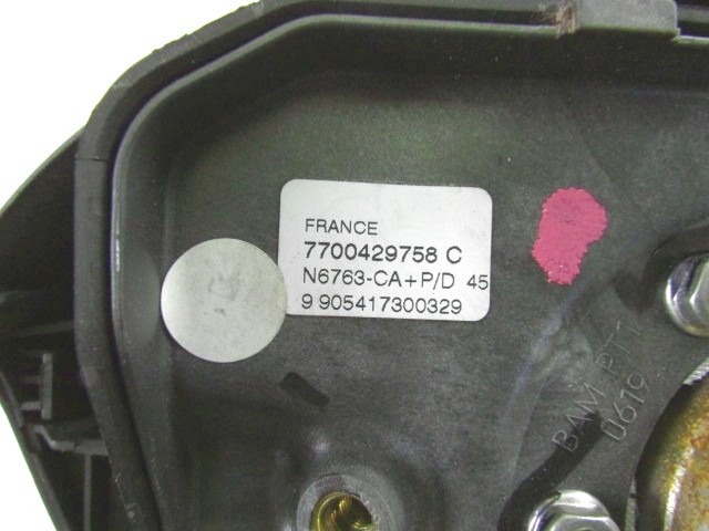 AIRBAGMODUL FAHRERSEITE OEM N. 7700429758C GEBRAUCHTTEIL RENAULT MEGANE SCENIC (1996 - 1999) DIESEL HUBRAUM 19 JAHR. 1999