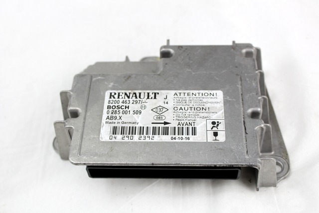 AIRBAG-STEUERGERAT / SENSOR OEM N. 8200463297 GEBRAUCHTTEIL RENAULT MODUS (2004 - 2008) DIESEL HUBRAUM 15 JAHR. 2005