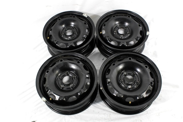 FELGENSATZ 14'' OEM N. 101154 SET 4 CERCHI IN FERRO GEBRAUCHTTEIL VOLKSWAGEN POLO (DAL 02/2014) DIESEL HUBRAUM 14 JAHR. 2015