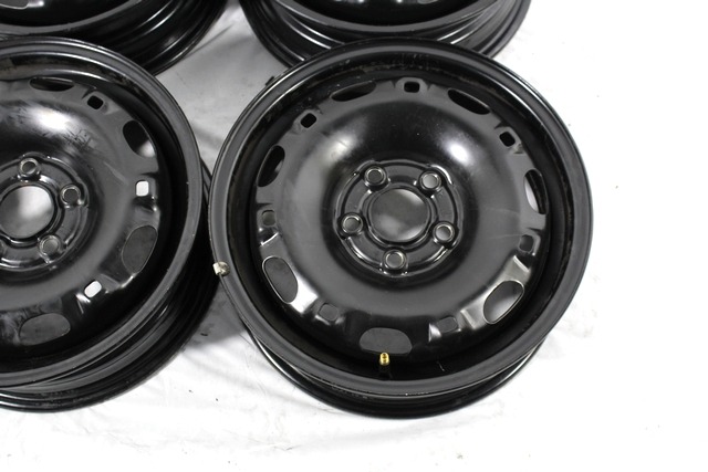 FELGENSATZ 14'' OEM N. 101154 SET 4 CERCHI IN FERRO GEBRAUCHTTEIL VOLKSWAGEN POLO (DAL 02/2014) DIESEL HUBRAUM 14 JAHR. 2015