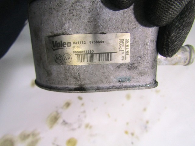 WARMETAUSCHER / OLVERSORGUNG-OLFILTER, WARMETAUSCHER OEM N. 9650863380 GEBRAUCHTTEIL LANCIA PHEDRA (06/2002 - 2008) DIESEL HUBRAUM 22 JAHR. 2005