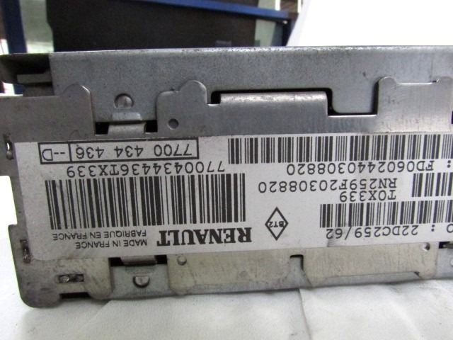 RADIO CD?/ VERSTARKER / HALTER HIFI SYSTEM OEM N. 7700434436 GEBRAUCHTTEIL NISSAN INTERSTAR (2002 - 2016)DIESEL HUBRAUM 25 JAHR. 2002