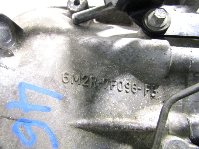 SCHALTGETRIEBE OEM N. 6M2R-7F096-FB GEBRAUCHTTEIL FORD MONDEO BER/SW (2007 - 8/2010) DIESEL HUBRAUM 18 JAHR. 2008