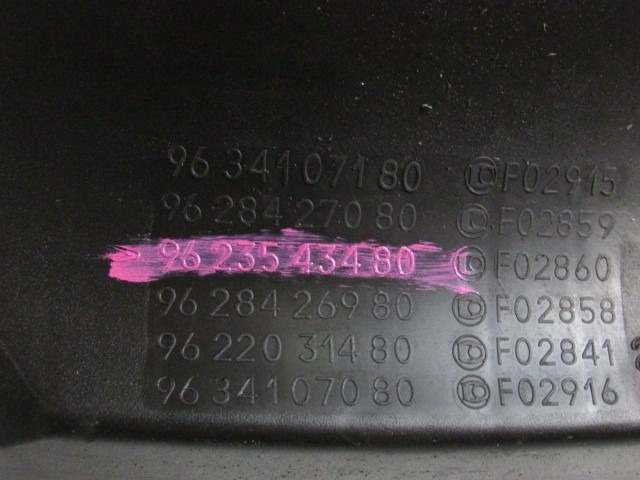 ANSAUGGERAUSCHDAMPFER OEM N. 9623543480 GEBRAUCHTTEIL CITROEN XSARA PICASSO (1999 - 2010) BENZINA HUBRAUM 16 JAHR. 2003