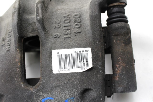 BREMSZANGE VORNE LINKS OEM N. 9683839980 GEBRAUCHTTEIL CITROEN DS3 (2009 - 2014) DIESEL HUBRAUM 14 JAHR. 2011