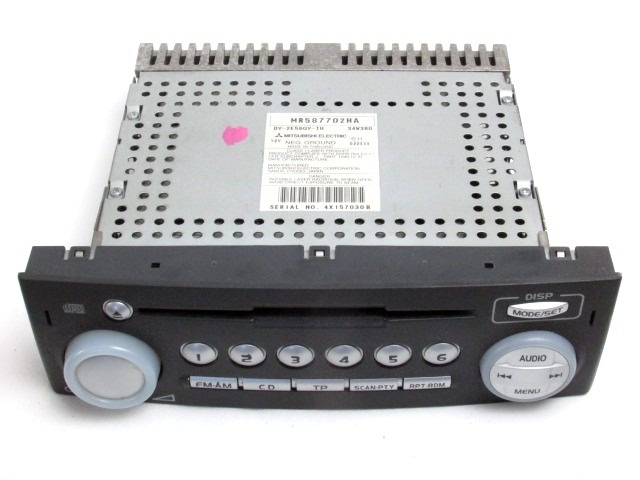 RADIO CD?/ VERSTARKER / HALTER HIFI SYSTEM OEM N. MR587702HA GEBRAUCHTTEIL MITSUBISHI COLT (2005 - 2009) BENZINA HUBRAUM 13 JAHR. 2005