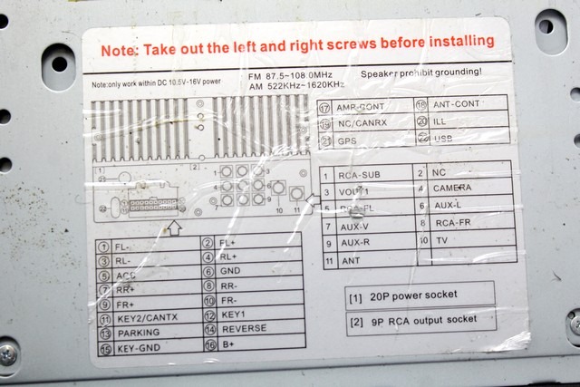 ERSATZTEILE RADIONAVIGATION OEM N. WS-6201 GEBRAUCHTTEIL FORD FOCUS BER/SW (2005 - 2008) DIESEL HUBRAUM 18 JAHR. 2006