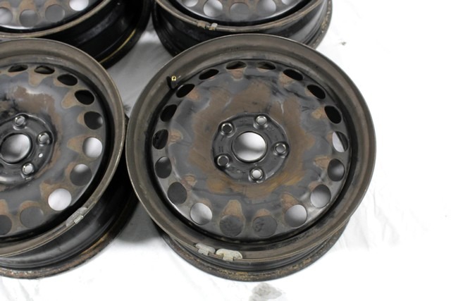 FELGENSATZ 16'' OEM N. 31107 SET 4 CERCHI IN FERRO GEBRAUCHTTEIL VOLKSWAGEN PASSAT B6 3C BER/SW (2005 - 09/2010)  DIESEL HUBRAUM 20 JAHR. 2009