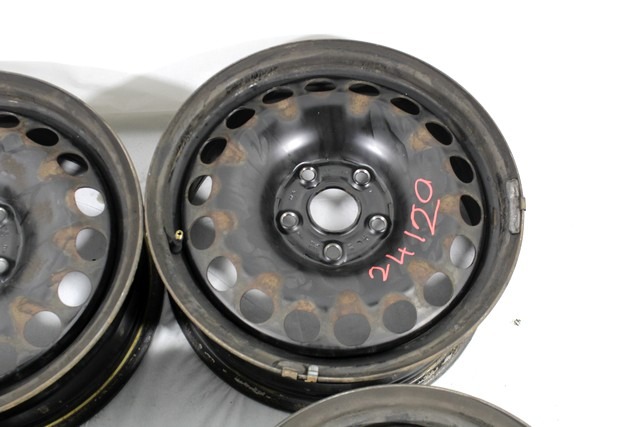 FELGENSATZ 16'' OEM N. 31107 SET 4 CERCHI IN FERRO GEBRAUCHTTEIL VOLKSWAGEN PASSAT B6 3C BER/SW (2005 - 09/2010)  DIESEL HUBRAUM 20 JAHR. 2009