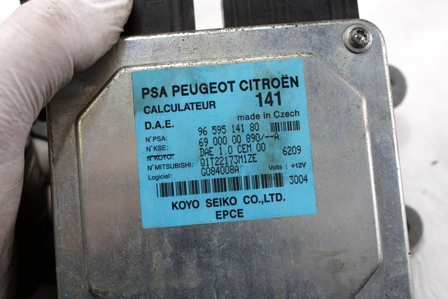 ELEKTRISCHE SERVOLENKUNG OEM N. 9659514180 GEBRAUCHTTEIL CITROEN C3 / PLURIEL (09/2005 - 11/2010) DIESEL HUBRAUM 14 JAHR. 2006