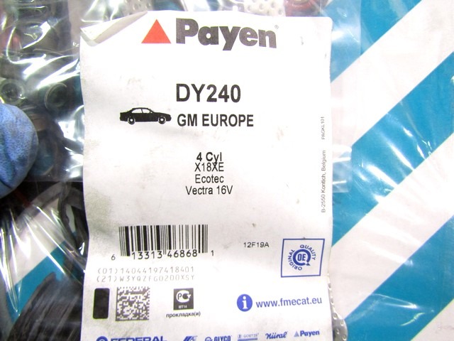 KOPFDICHTUNG OEM N. 1606914 GEBRAUCHTTEIL DAEWOO NUBIRA (2003 - 2009)BENZINA HUBRAUM 18 JAHR. 2004