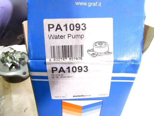 ZUSATZWASSERPUMPE OEM N.  GEBRAUCHTTEIL TOYOTA IQ (2008 - 2015)DIESEL HUBRAUM 14 JAHR. 2009