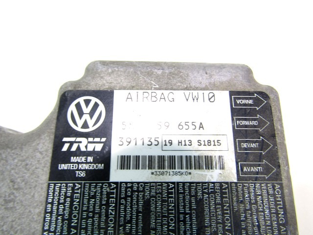 5N0959655A CENTRALINA AIRBAG VOLKSWAGEN TIGUAN 2.0 103KW 5P D 6M (2008) RICAMBIO USATO