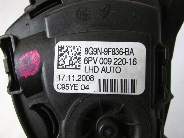 8G9N-9F836-BA PEDALE ACCELERATORE VOLVO XC60 2.4 D 120KW AUT 5P (2009) RICAMBIO USATO 