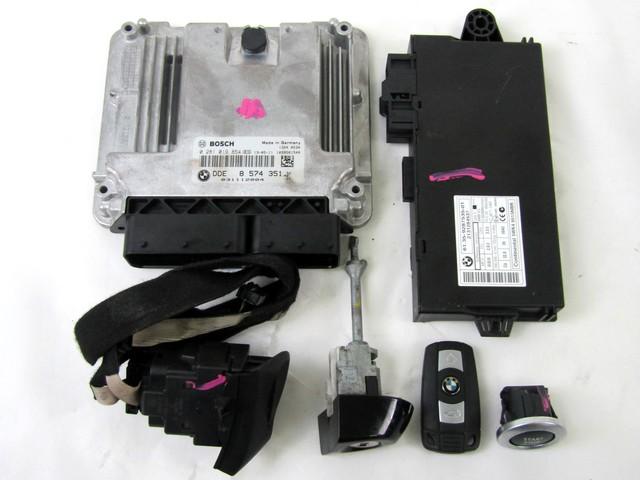 8574351 KIT ACCENSIONE AVVIAMENTO BMW X1 E84 2.0 D 85KW 6M 5P (2013) RICAMBIO USATO 0281019854 61359287535 9194399 6949913 