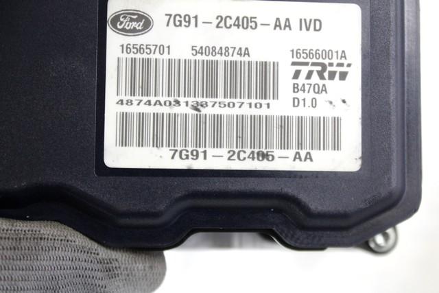 7G91-2C405-AA CENTRALINA POMPA AGGREGATO ABS FORD S-MAX 1.8 D 92KW 6M 5P (2007) RICAMBIO USATO 