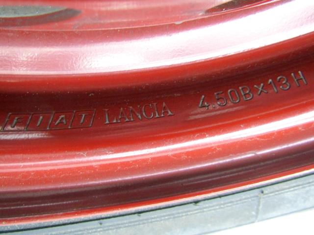 46802897 RUITINO DI SCORTA DEBICA S135/80 R13 82P FIAT PANDA 1.1 40KW 5M 5P (2004) RICAMBIO USATO CON CERCHIO IN FERRO DA 13 POLLICI 4 FORI 4.50BX13H ET 33 INTERASSE 4X98