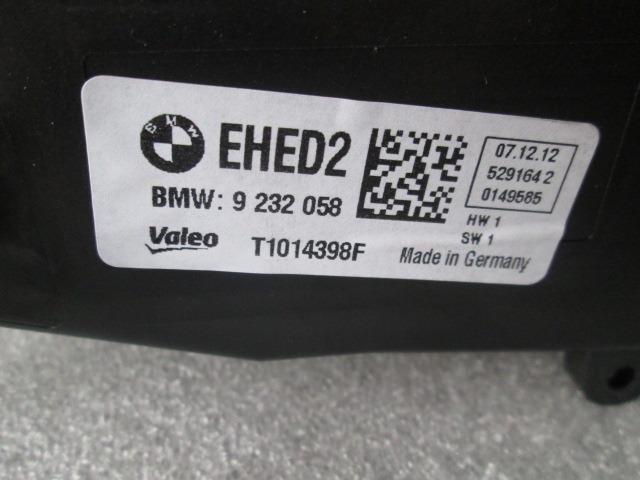 ZUHEIZER OEM N. 64119232058 GEBRAUCHTTEIL BMW SERIE 3 F30/F31 BER/SW (DAL 2012) DIESEL HUBRAUM 20 JAHR. 2013