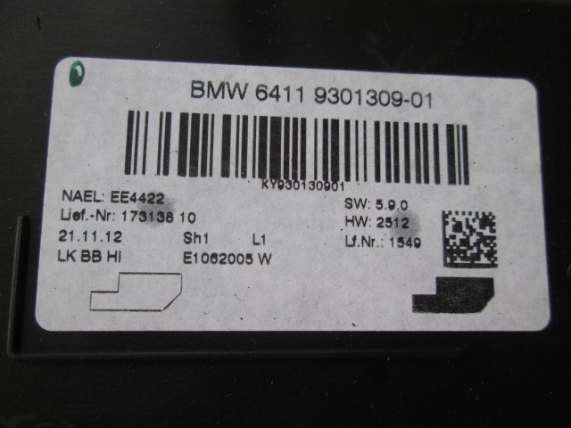 BEDIENTEIL KLIMAANLAGE OEM N. 17313810 GEBRAUCHTTEIL BMW SERIE 3 F30/F31 BER/SW (DAL 2012) DIESEL HUBRAUM 20 JAHR. 2013