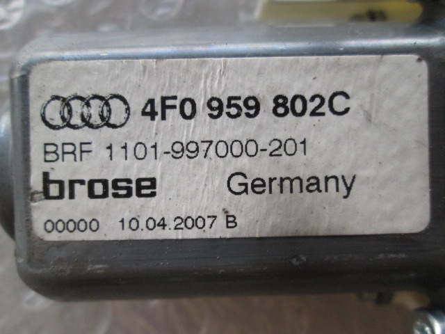 FENSTERMOTOR HINTEN OEM N. 4F0959802C GEBRAUCHTTEIL AUDI A6 C6 4F2 4FH 4F5 BER/SW/ALLROAD (07/2004 - 10/2008) DIESEL HUBRAUM 30 JAHR. 2007