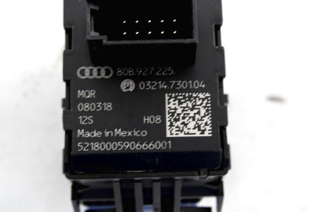 80B927225 COMANDO INTERRUTTORE FRENO DI STAZIONAMENTO A MANO ELETTRICO AUDI Q5 80A (2017) RICAMBIO USATO