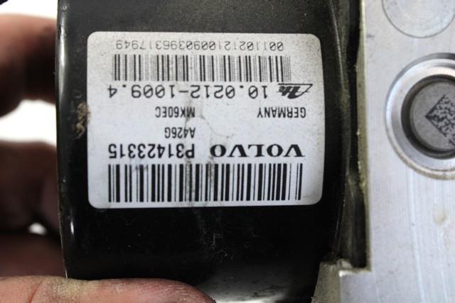 31423315 CENTRALINA POMPA AGGREGATO ABS VOLVO V40 D2 2.0 D 88KW AUT 5P (2016) RICAMBIO USATO 10.0212-1009.4 10.0961-0424.3